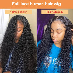 Curly Glueless Full Lace Human Hair Wigs With Baby Hair Pre Plucked Hairline HD Lace Wigs Transparent Lace Wigs Bob Fake Scalp