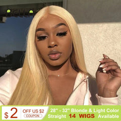 Bella Blonde Wig Synthetic 4*4 Lace Front Wig Straight Hair Lace Frontal Wig 613 Blonde Wigs For Black Women Cosplay Wig Lolita