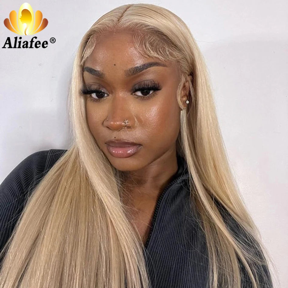 Transparent 13x6 Lace Frontal Wig Blonde Wig Straight Highlight Wig 13x4 Honey Blonde Lace Front Wigs Human Hair For Black Women