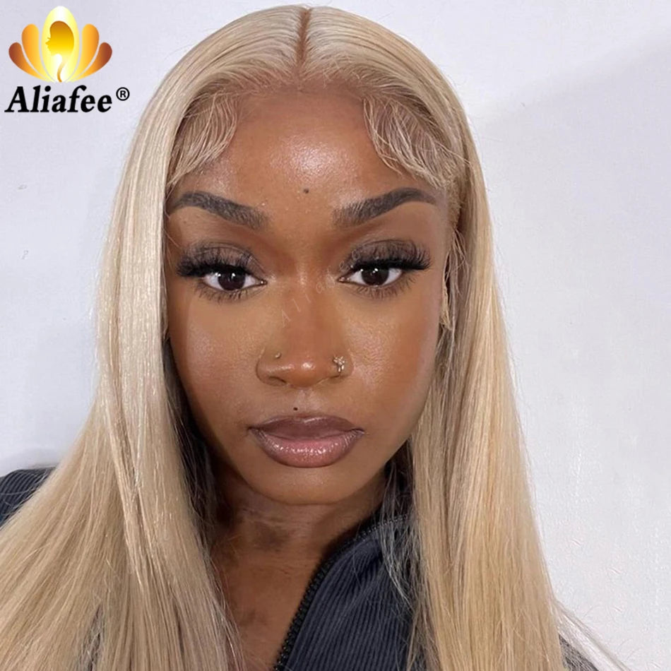 Transparent 13x6 Lace Frontal Wig Blonde Wig Straight Highlight Wig 13x4 Honey Blonde Lace Front Wigs Human Hair For Black Women