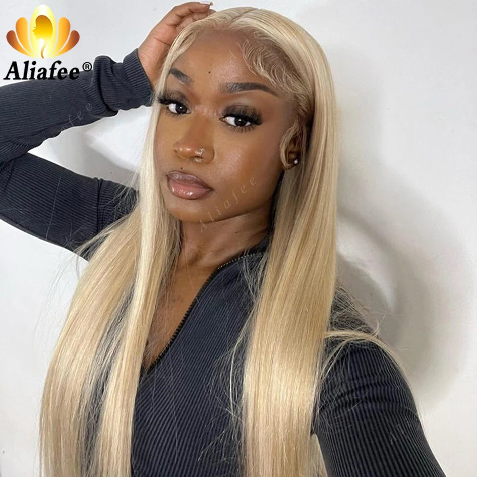 Transparent 13x6 Lace Frontal Wig Blonde Wig Straight Highlight Wig 13x4 Honey Blonde Lace Front Wigs Human Hair For Black Women